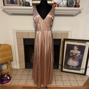 NEW Galina Signature Cream Satin Party Dress